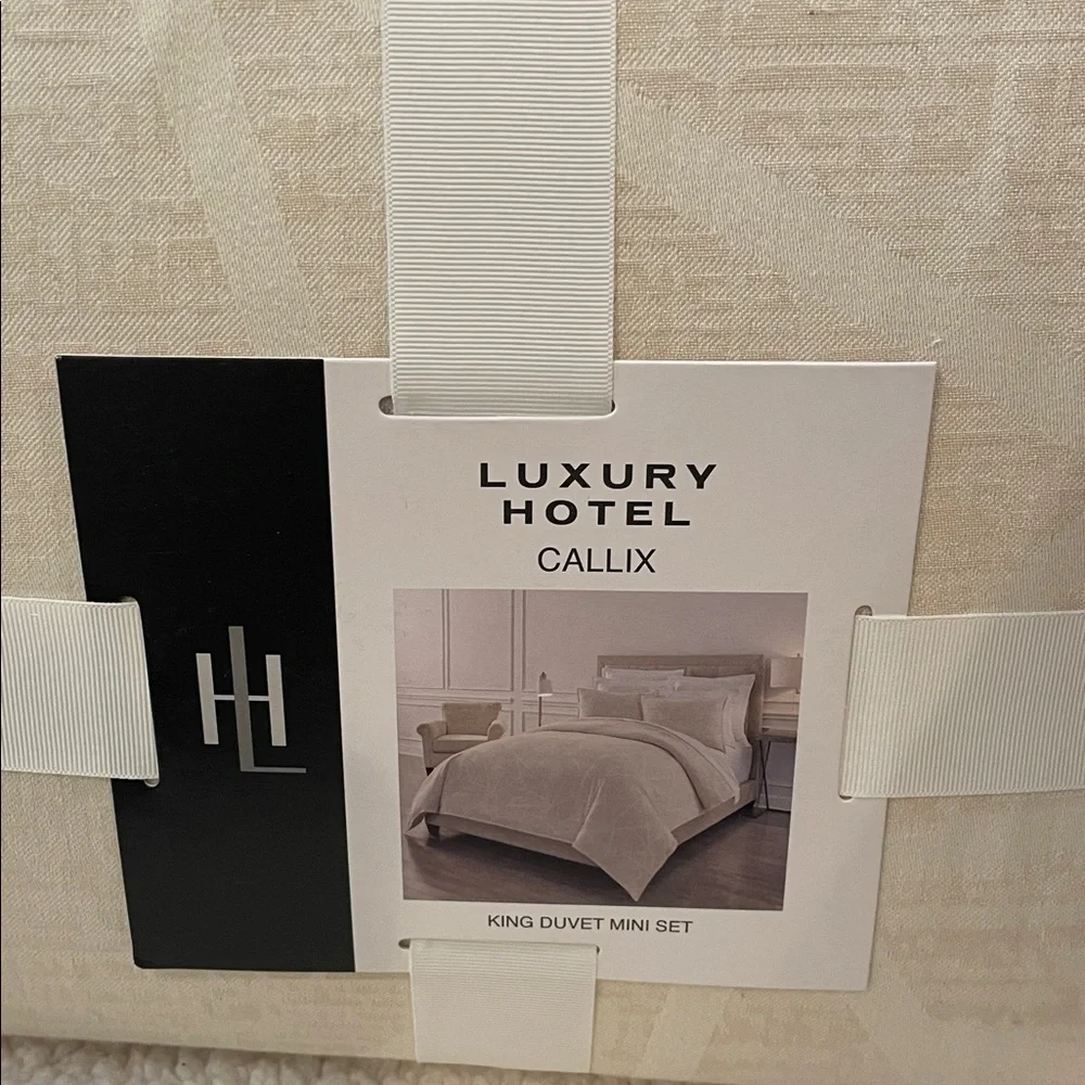LUXURY HOTEL Callix King Duvet Cover Mini Set | NIP